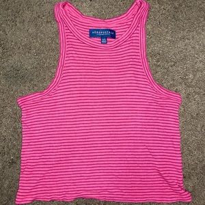 Pink Striped Cropped💕💗💞